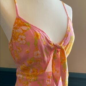 Sale 2/$10* Floral Pink & Yellow Floral Print Dress. Size S. BP.Nordstrom. NWT